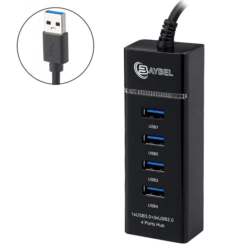 هاب 4 پورت USB 3.0 بایبل H-93 - 2