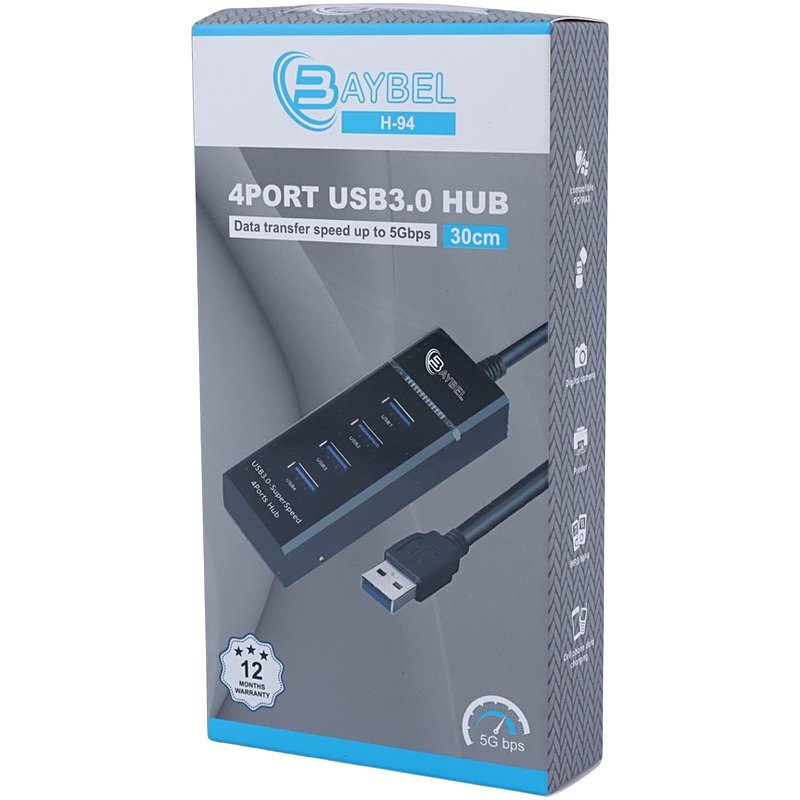 هاب 4 پورت USB 3.0 بایبل H-94 - 5