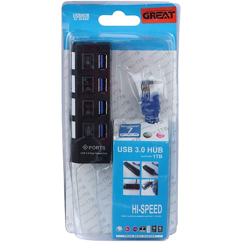 هاب 4 پورت USB 3.0 گریت - 6