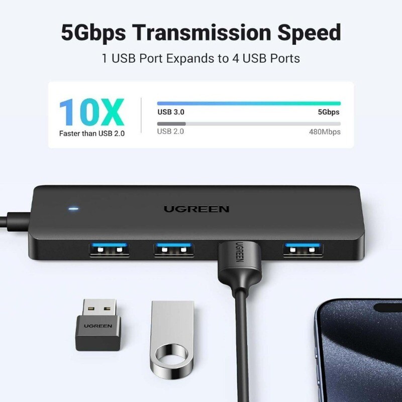 هاب 4 پورت USB 3.0 یوگرین CM219-25946 - 2