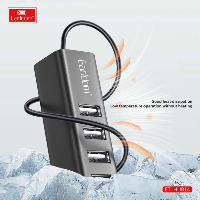 هاب 4 پورت USB2.0 ارلدام ET-HUB14 - 7