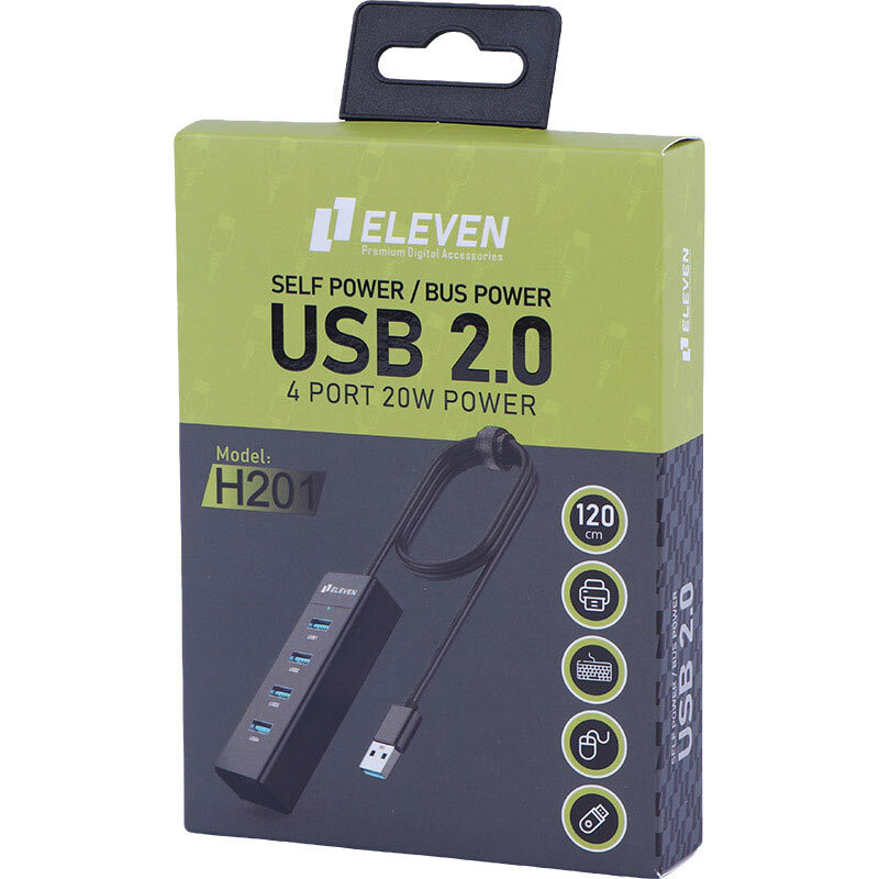 هاب 4 پورت USB2.0 ایلون H201