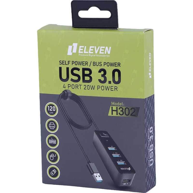هاب 4 پورت USB3.0 ایلون H302 - 2