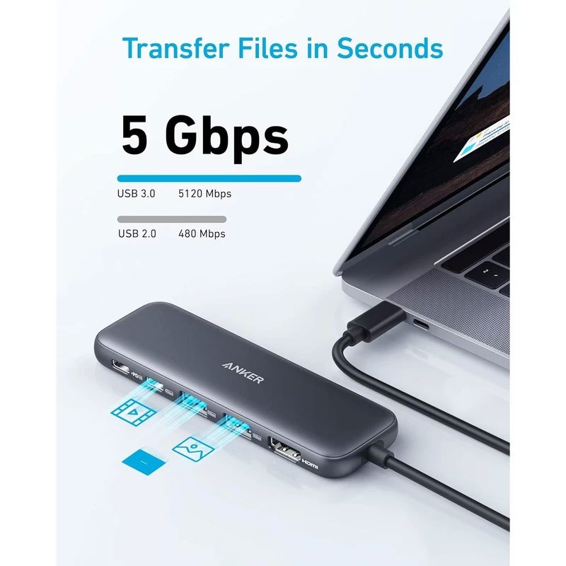 هاب 5 پورت Type-C انکر A8355H11 - 6