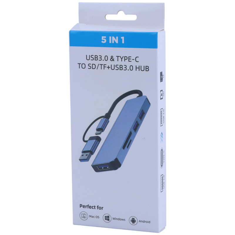 هاب 5 پورت Type-C / USB 3.0 - 4