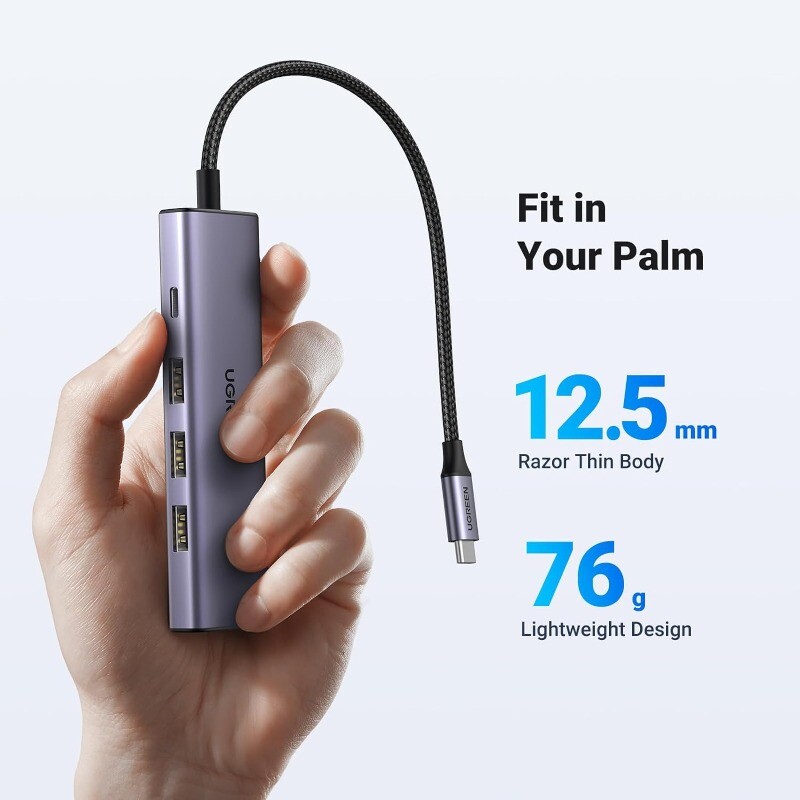 هاب 5 پورت Type-C یوگرین CM511-15597 - 8