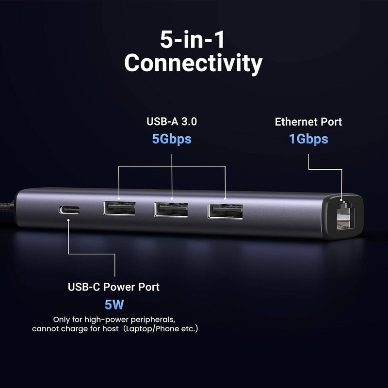 هاب 5 پورت USB یوگرین CM475-60554 - 3