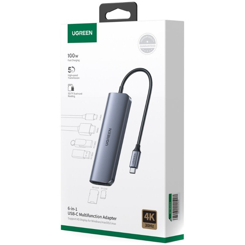 هاب 6 پورت Type-C یوگرین CM195-70411 - 2