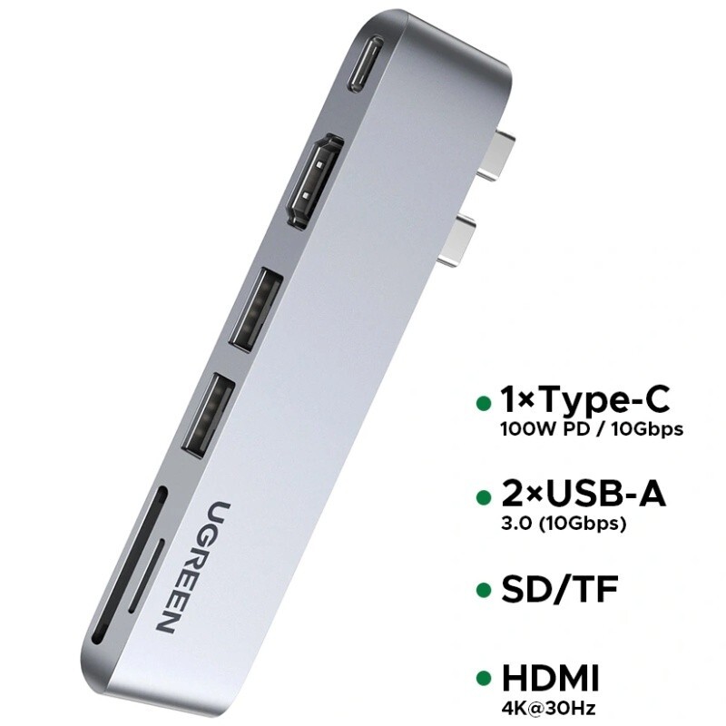 هاب 6 پورت Type-C یوگرین CM380-80856 - 5