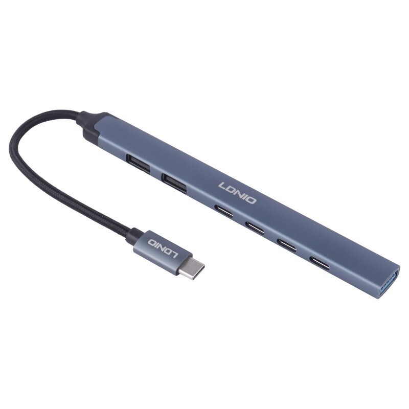 هاب 7 پورت Type-C الدینیو DS-87C - 2