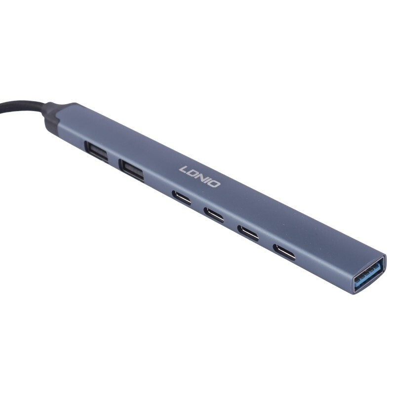 هاب 7 پورت Type-C الدینیو DS-87C - 5