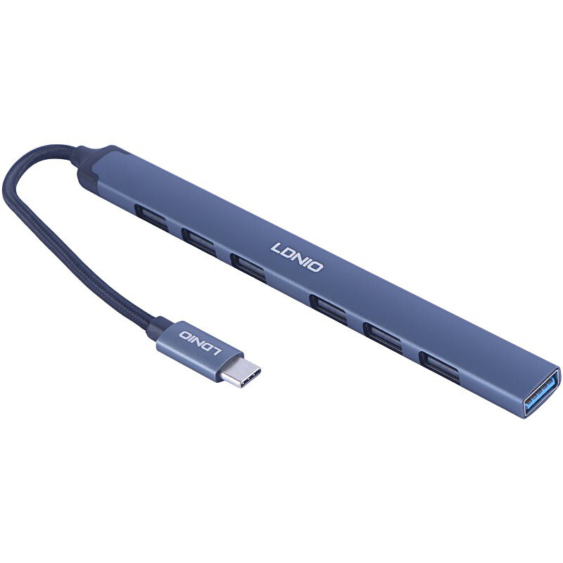 هاب 7 پورت Type-C الدینیو DS-97C - 2