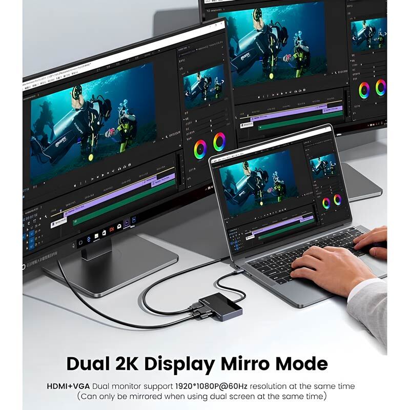 هاب 7 پورت Type-C اوریکو DM-7TS - 4