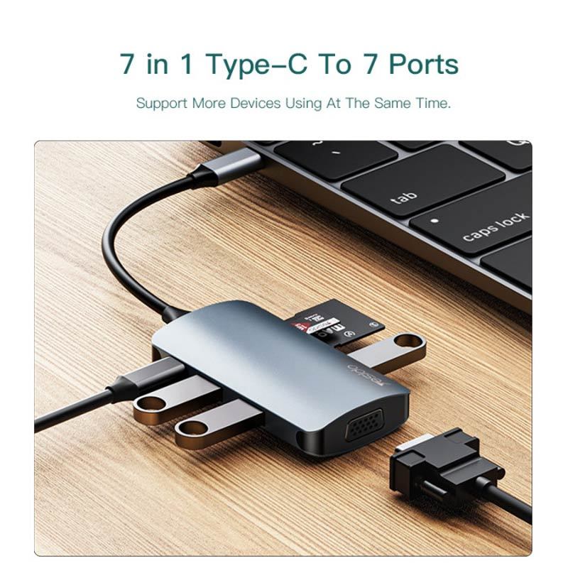 هاب 7 پورت Type-C یسیدو HB16 - 2