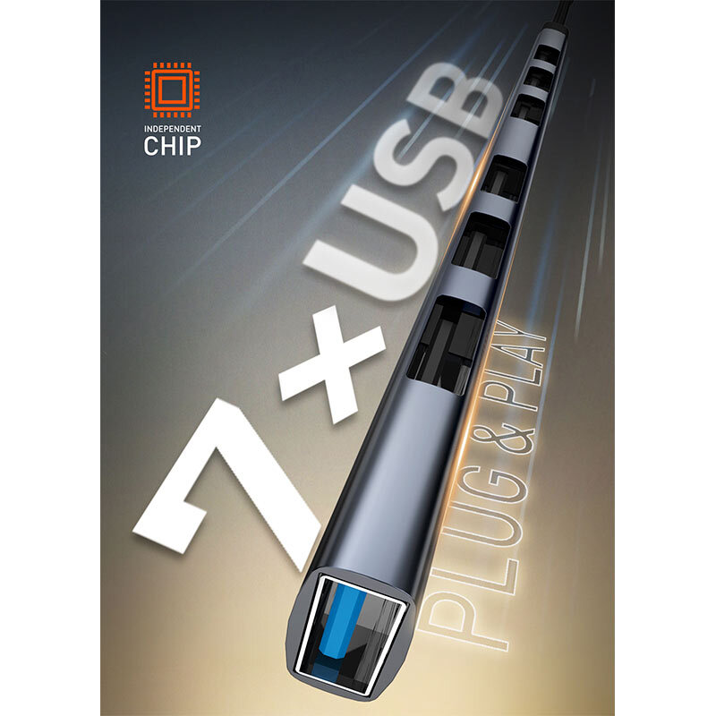 هاب 7 پورت USB 3.0 الدینیو DS-97U - 6