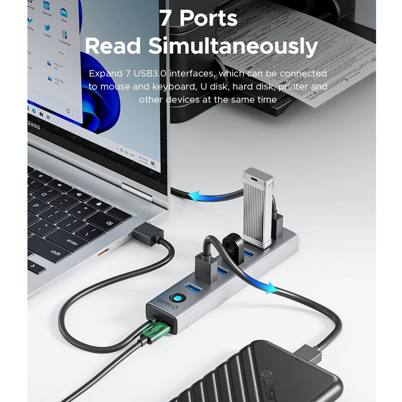 هاب 7 پورت USB 3.0 اوریکو CL7U-U3 - 4