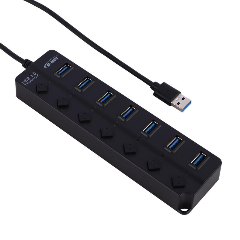 هاب 7 پورت USB 3.0 دی نت DT-480 - 6