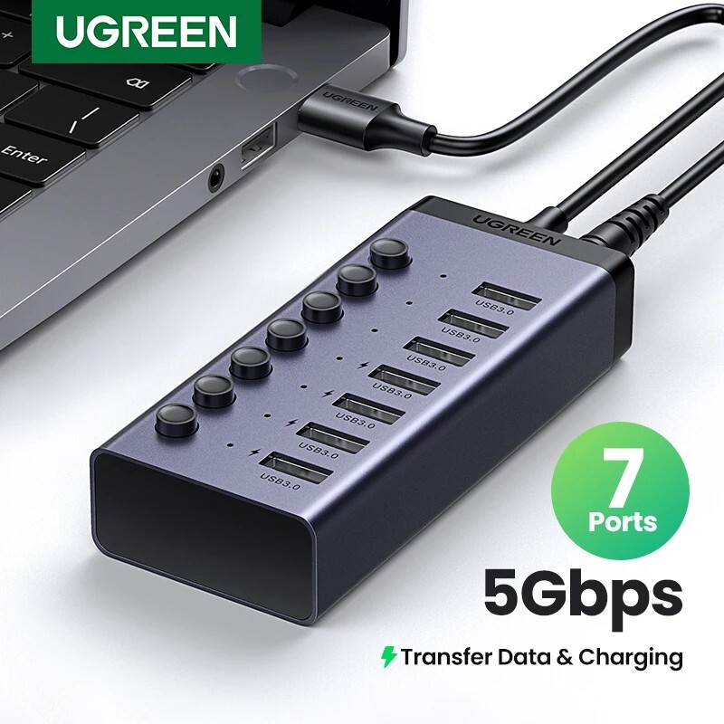 هاب 7 پورت USB3.0 یوگرین CM481-90307 - 3