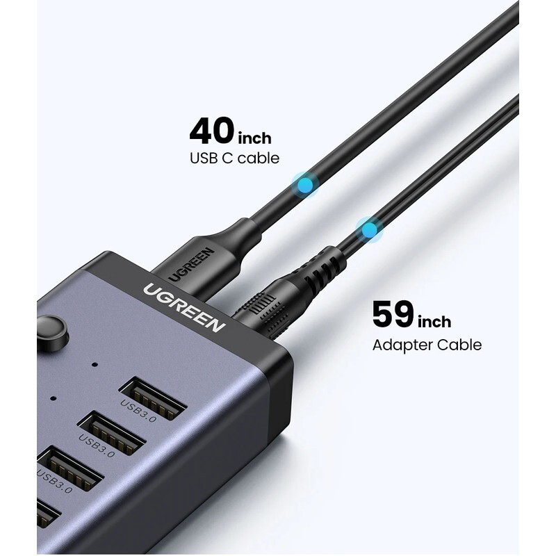 هاب 7 پورت USB3.0 یوگرین CM481-90307 - 6