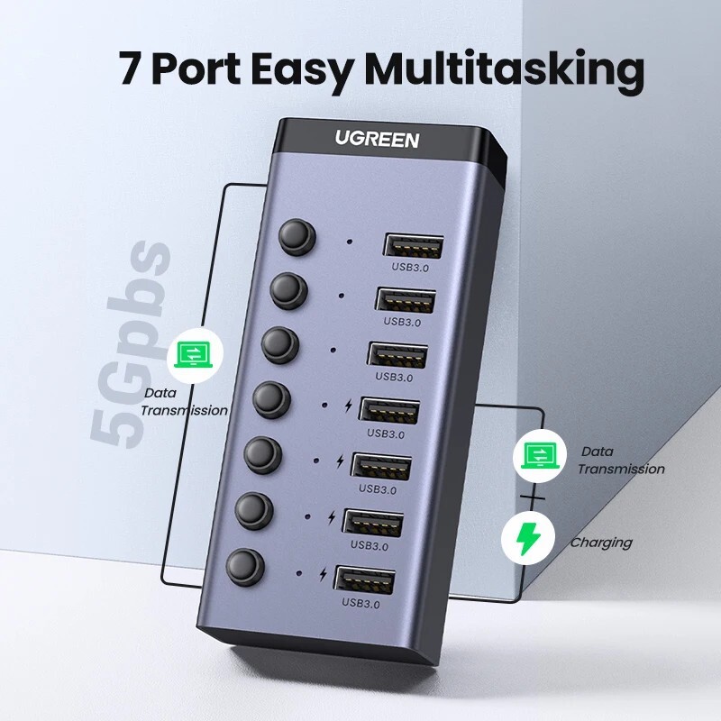 هاب 7 پورت USB3.0 یوگرین CM481-90307 - 7