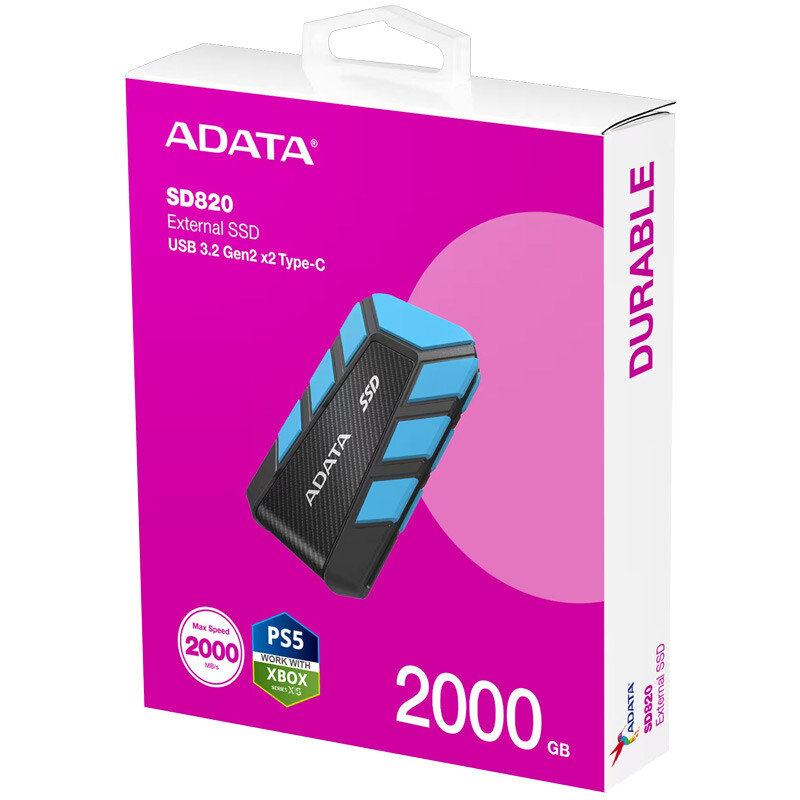 حافظه اکسترنال SSD ای دیتا Adata SD820 2TB - 2