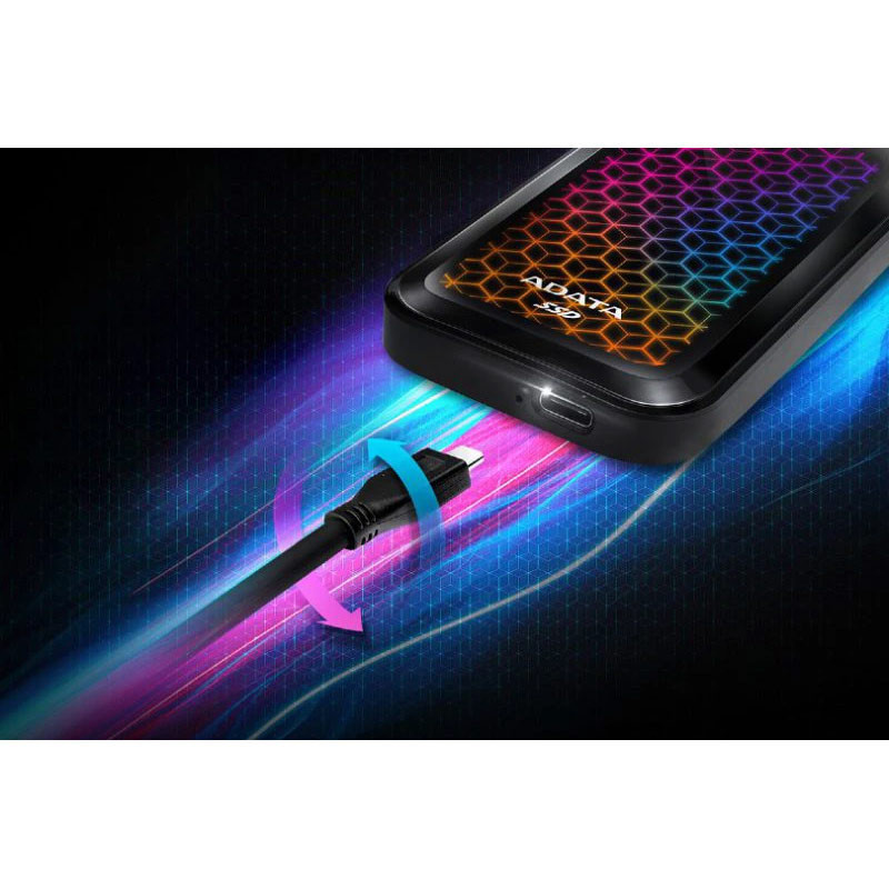 حافظه اکسترنال SSD ای دیتا Adata SE770G RGB 1TB - 6