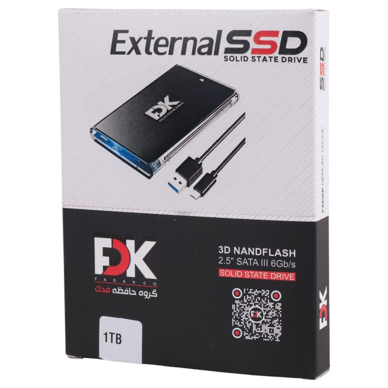 حافظه اکسترنال SSD فدک FDK 1TB + هدیه باتری - 2