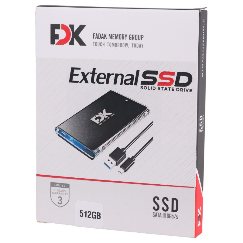 حافظه اکسترنال SSD فدک FDK 512GB + باتری هدیه - 2