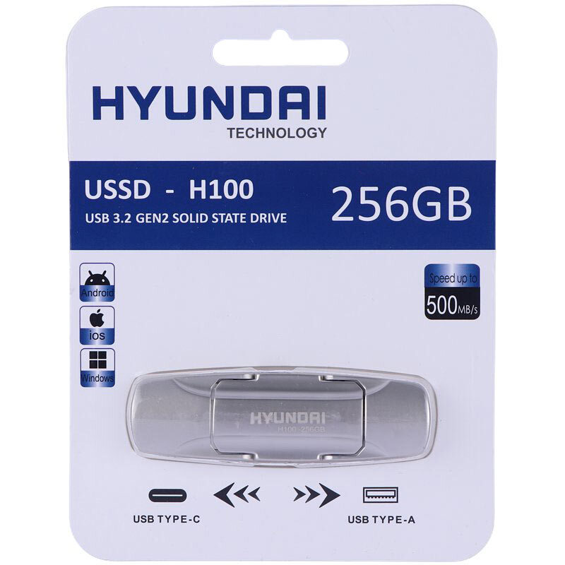 حافظه اکسترنال SSD هیوندای Hyundai H100 256GB - 2