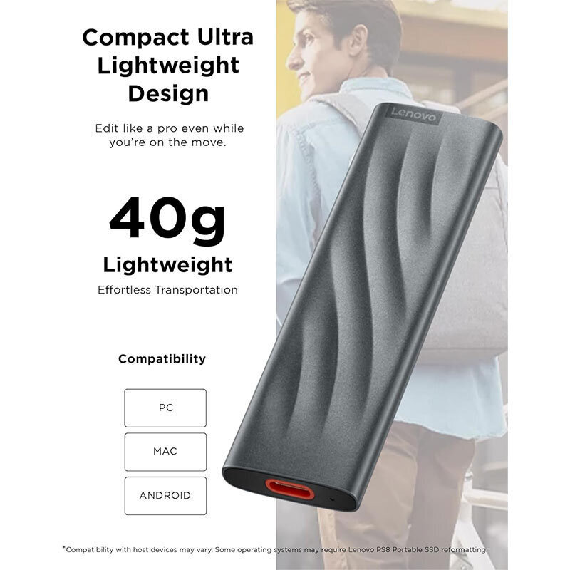 حافظه اکسترنال SSD لنوو Lenovo PS8 2TB - 7