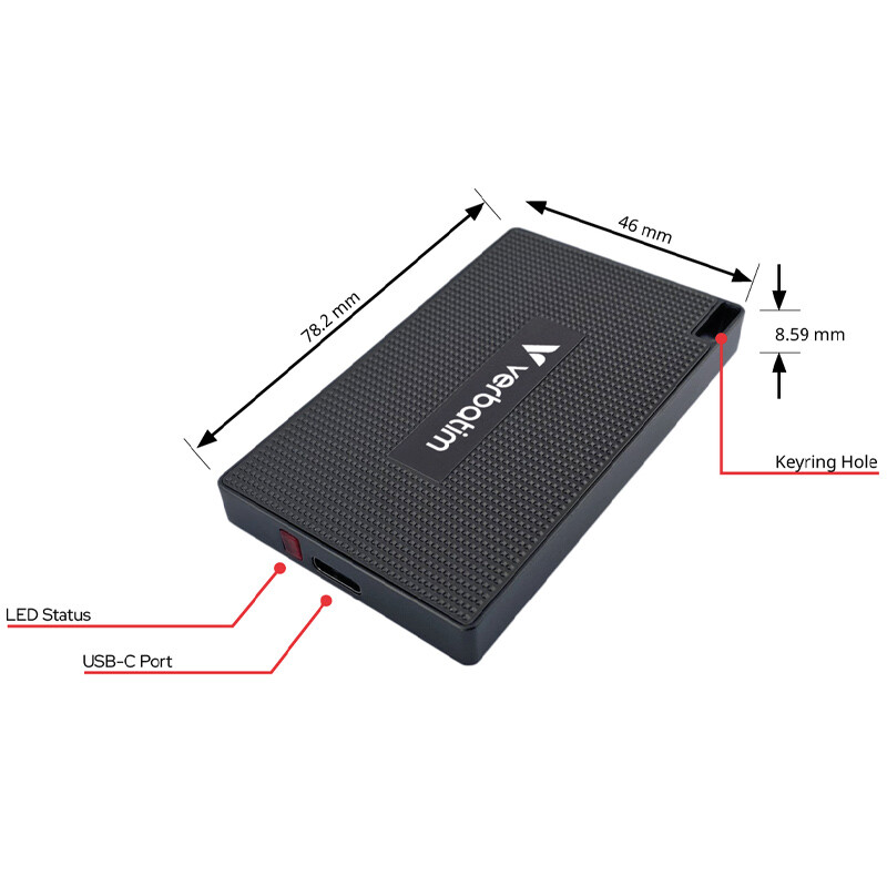 حافظه اکسترنال SSD ورباتیم Verbatim Metal Mini 1TB - 8