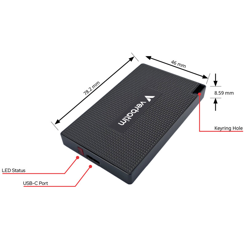 حافظه اکسترنال SSD ورباتیم Verbatim Metal Mini 512GB - 5