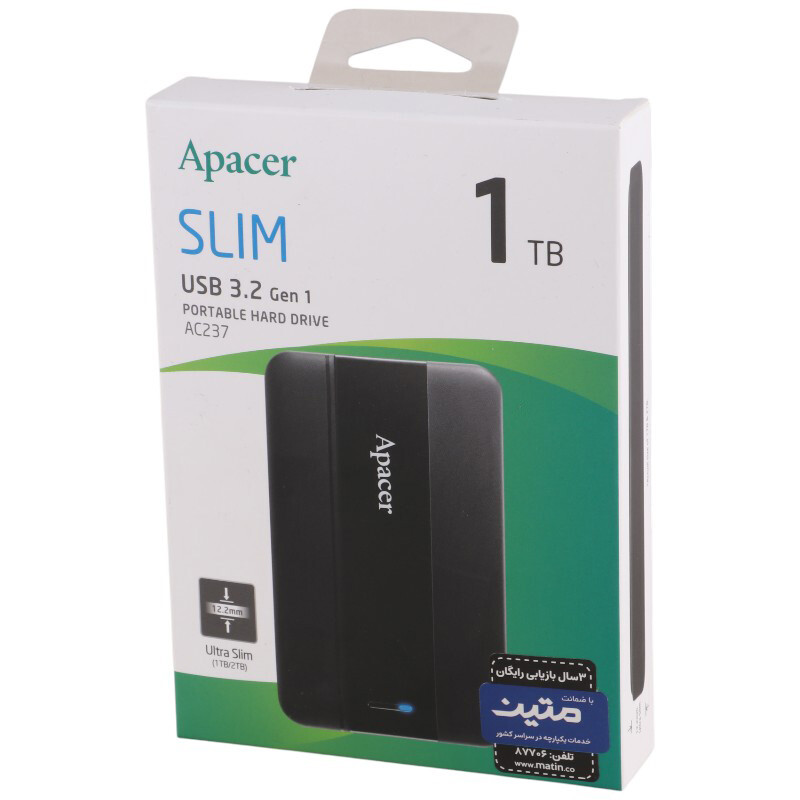 هارد اکسترنال اپیسر Apacer AC237 1TB - 2