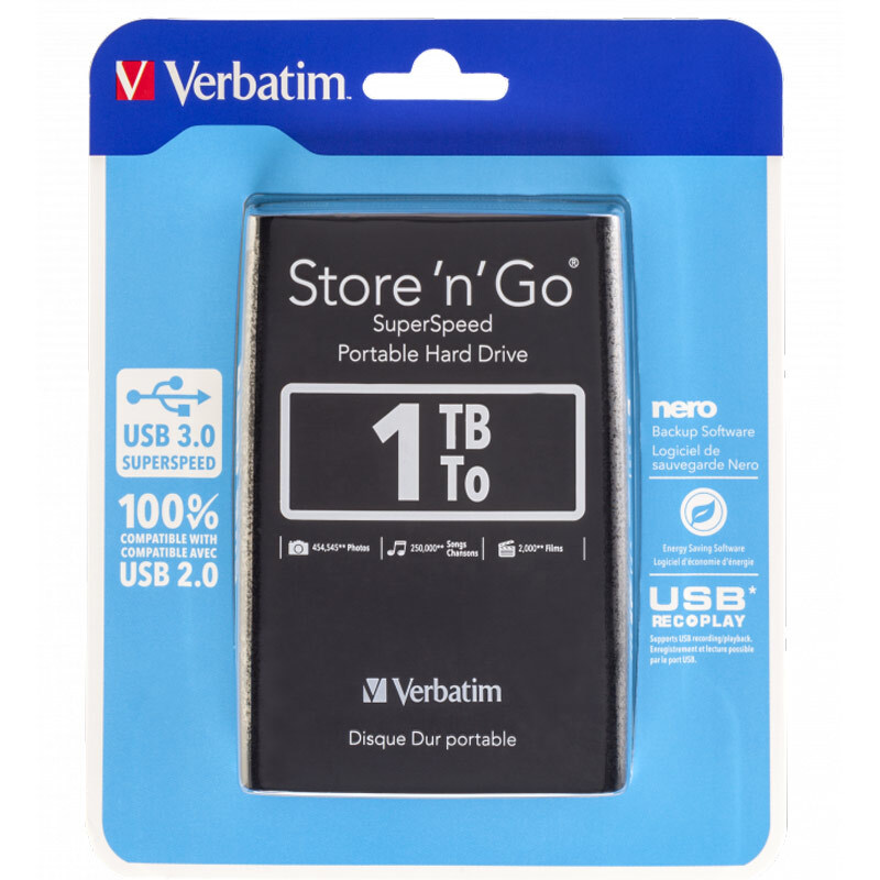 هارد اکسترنال ورباتیم Verbatim Store n Go 1TB + هدیه کیف هارد - 2