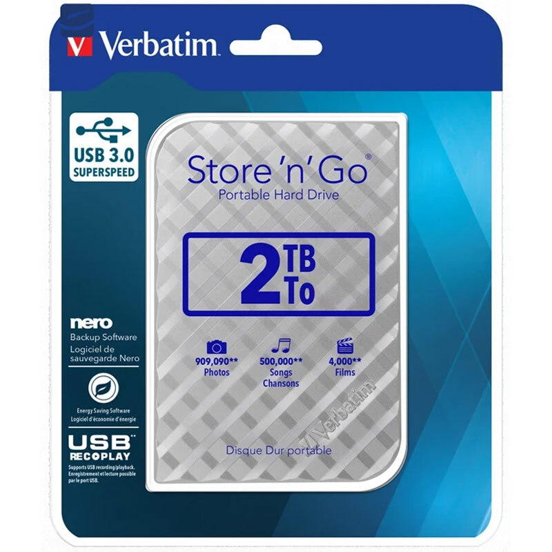 هارد اکسترنال ورباتیم Verbatim Store n Go 2TB + هدیه کیف هارد - 8