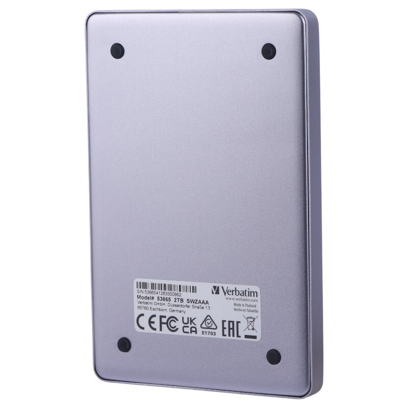 هارد اکسترنال ورباتیم Verbatim Store n Go ALU Slim 2TB - 5