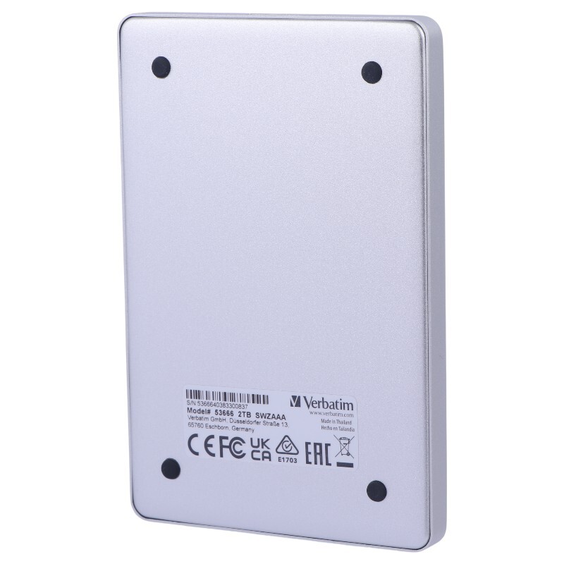 هارد اکسترنال ورباتیم Verbatim Store n Go ALU Slim 2TB - 8