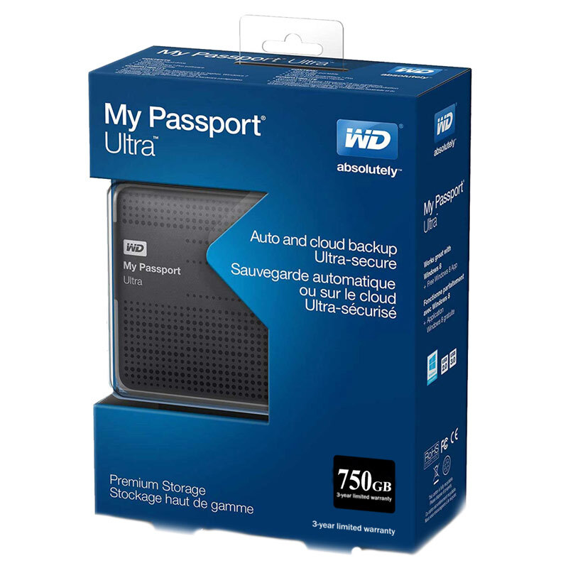 هارد اکسترنال وسترن دیجیتال Western Digital My Passport Ultra Copy 750GB + هدیه کیف هارد - 2