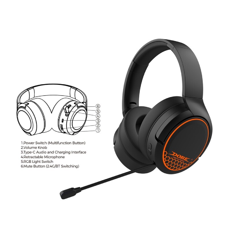 هدست گیمینگ Dobe TP5-35110 - 5