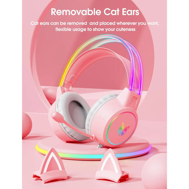 هدست گیمینگ سیم دار Onikuma X15 Pro Cat Ear - 6