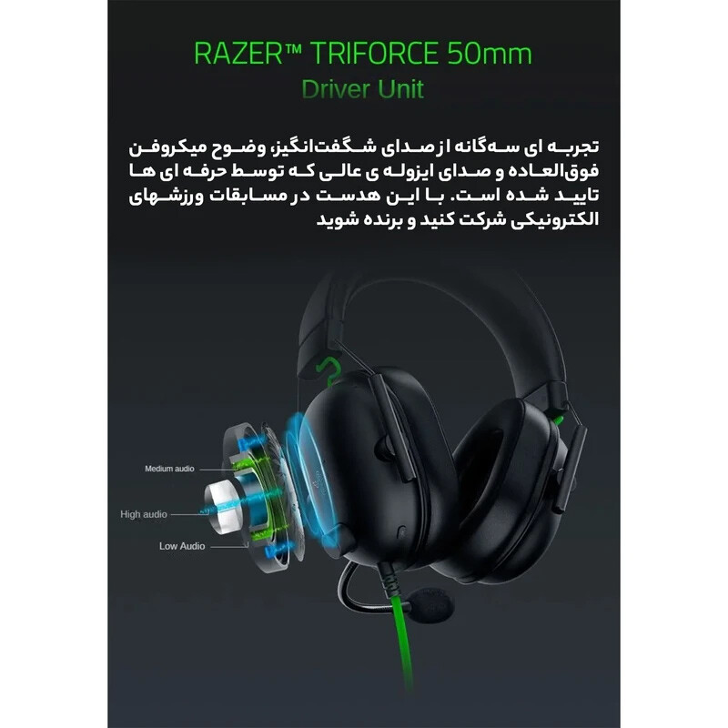 هدست گیمینگ سیم دار Razer BlackShark V2 X White - 8