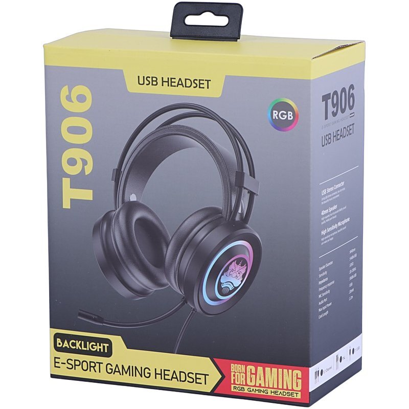 هدست گیمینگ سیم دار T906 - 8