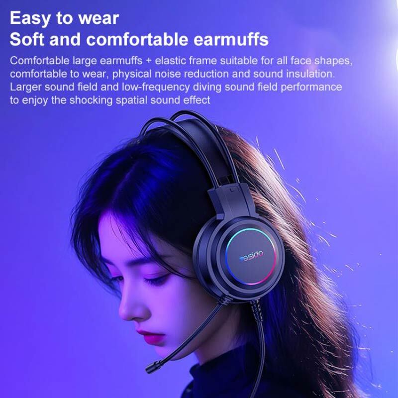 هدست گیمینگ سیم دار Yesido EK05 - 7
