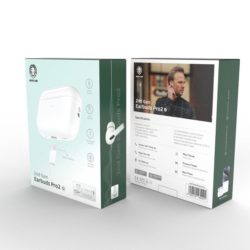 هندزفری بلوتوث دو تایی Green Lion 2nd Gen Earbuds Pro 2 - 2