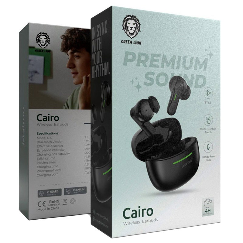 هندزفری بلوتوث دو تایی Green Lion Cairo - 2
