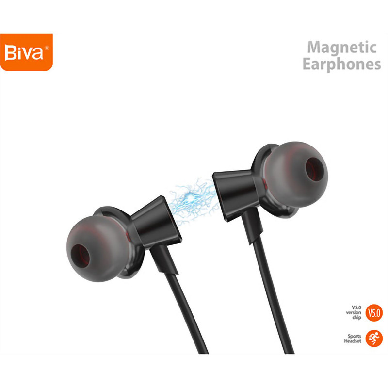 هندزفری بلوتوث دورگردنی Biva BT-02 - 5