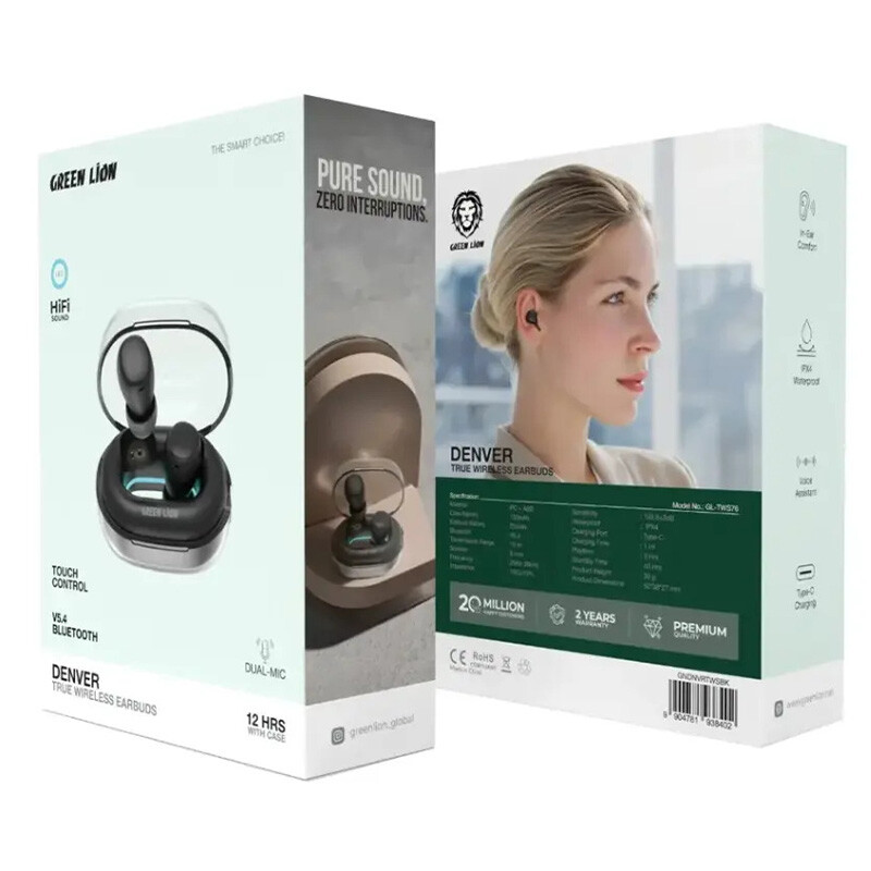 هندزفری بلوتوثی گرین لاین Denver GL-TWS76 GNDNVRTWS - 8