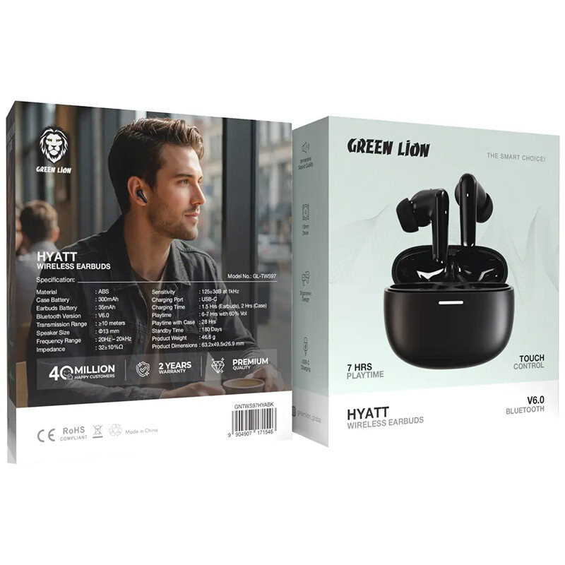 هندزفری بلوتوثی گرین لاین Hyatt GL-TWS97 GNTWS97HYAWH - 6