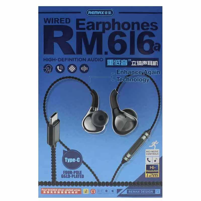 هندزفری تایپ سی ریمکس RM-616a - 6