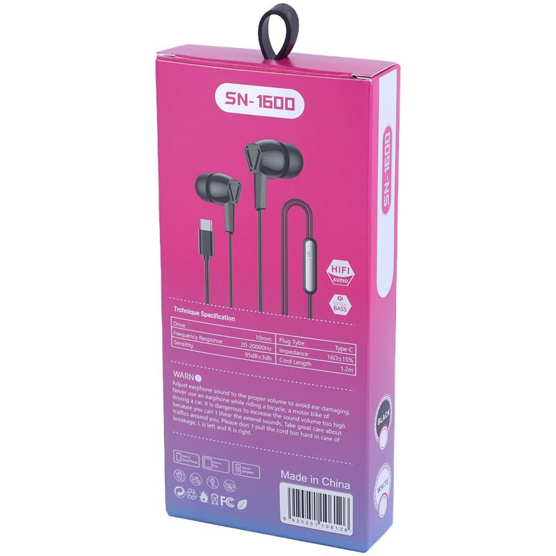 هندزفری تایپ سی SN-1600 - 6